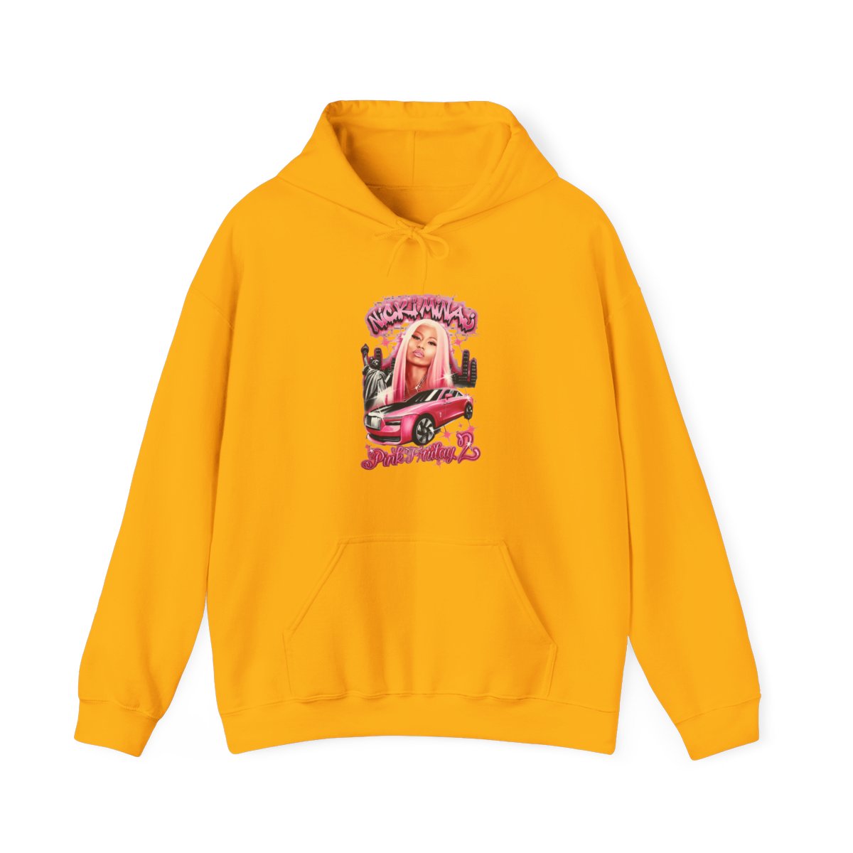 Pink Friday 2 Airbrush Hoodie | Nicki Minaj - alternate angle 2, merchandise