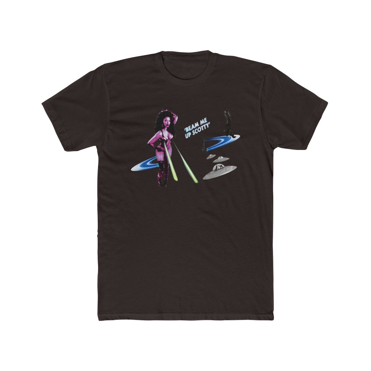 Beam Me Up Scotty Nicki Minaj T shirt Black Size S-5XL - alternate angle 2, merchandise