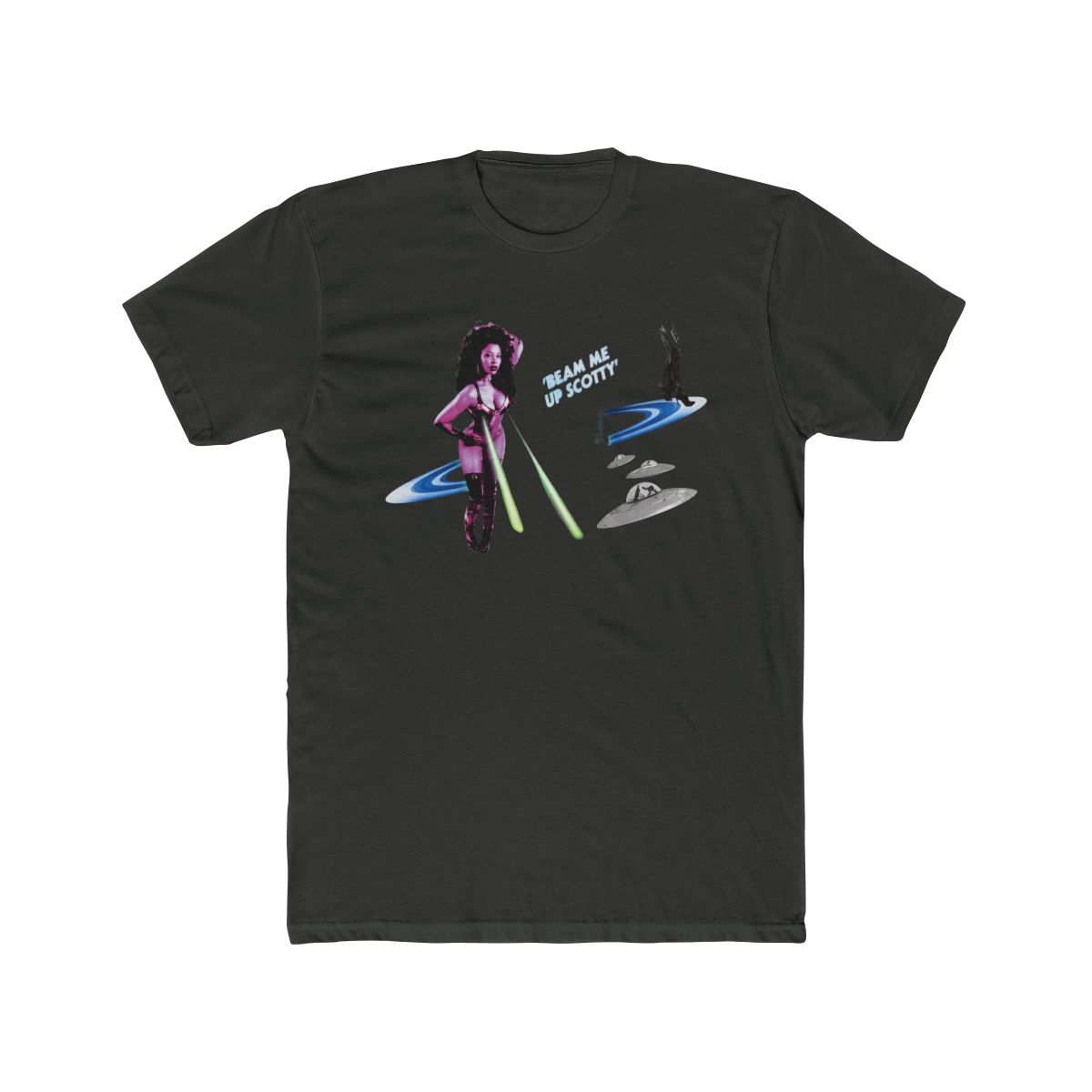 Beam Me Up Scotty Nicki Minaj T shirt Black Size S-5XL - alternate angle 5, merchandise