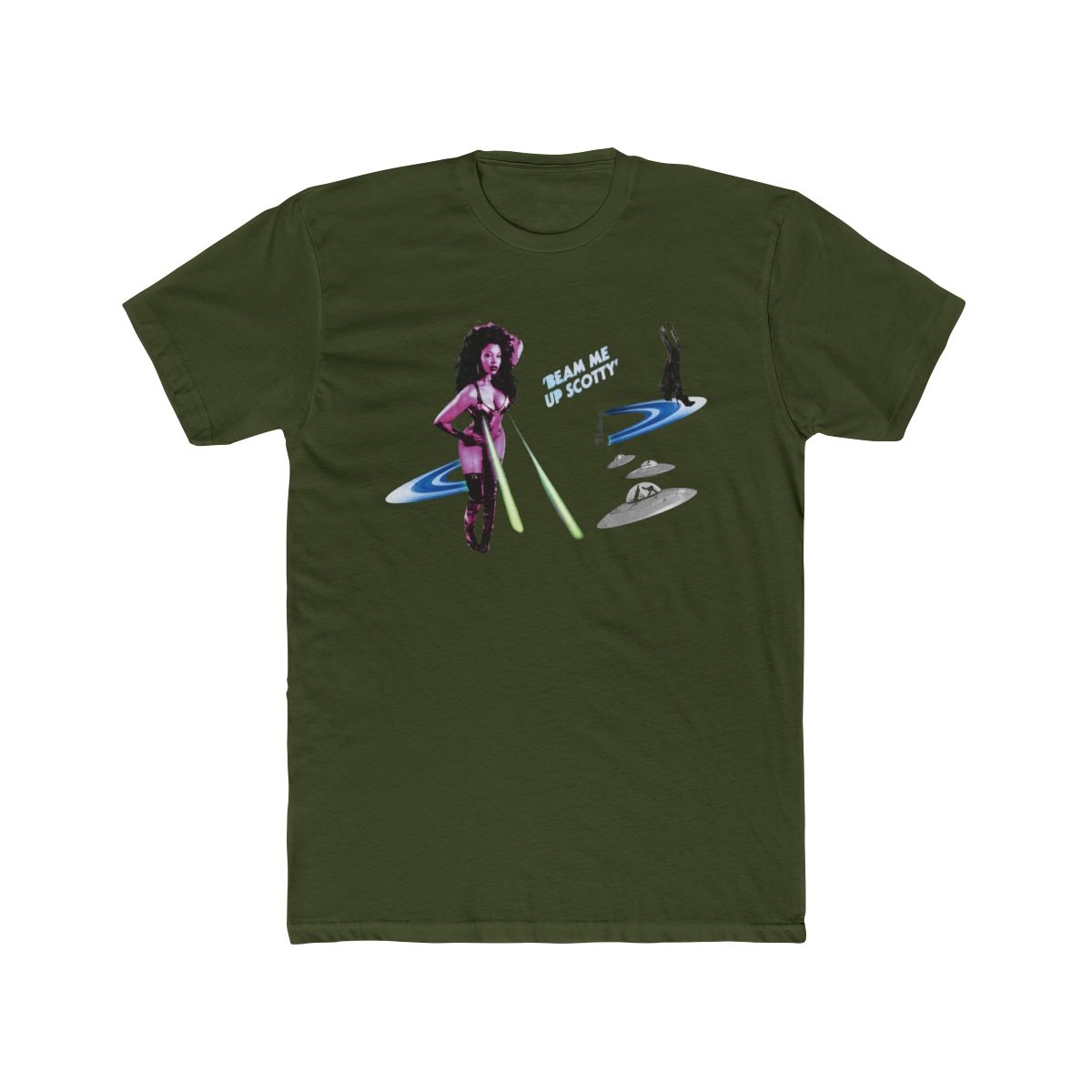 Beam Me Up Scotty Nicki Minaj T shirt Black Size S-5XL - alternate angle 4, merchandise