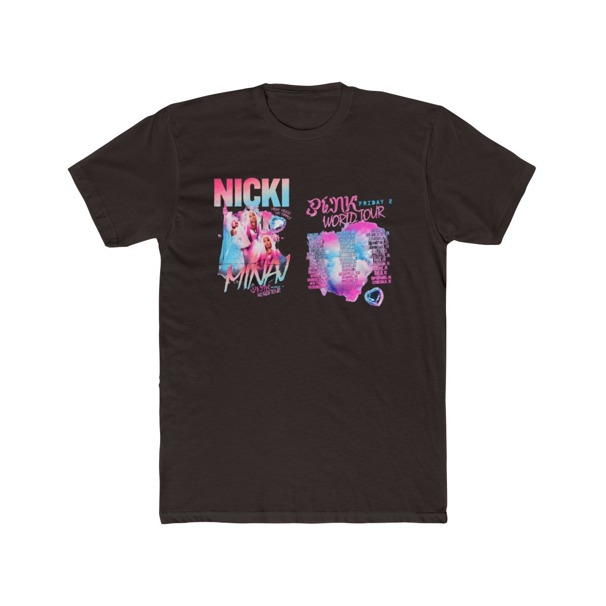 Nicki Minaj Pink Friday 2 Tour T Shirt, Nicki Minaj World Tour Shirt, Pink Friday 2 World Tour Shirt - alternate angle 2, merchandise