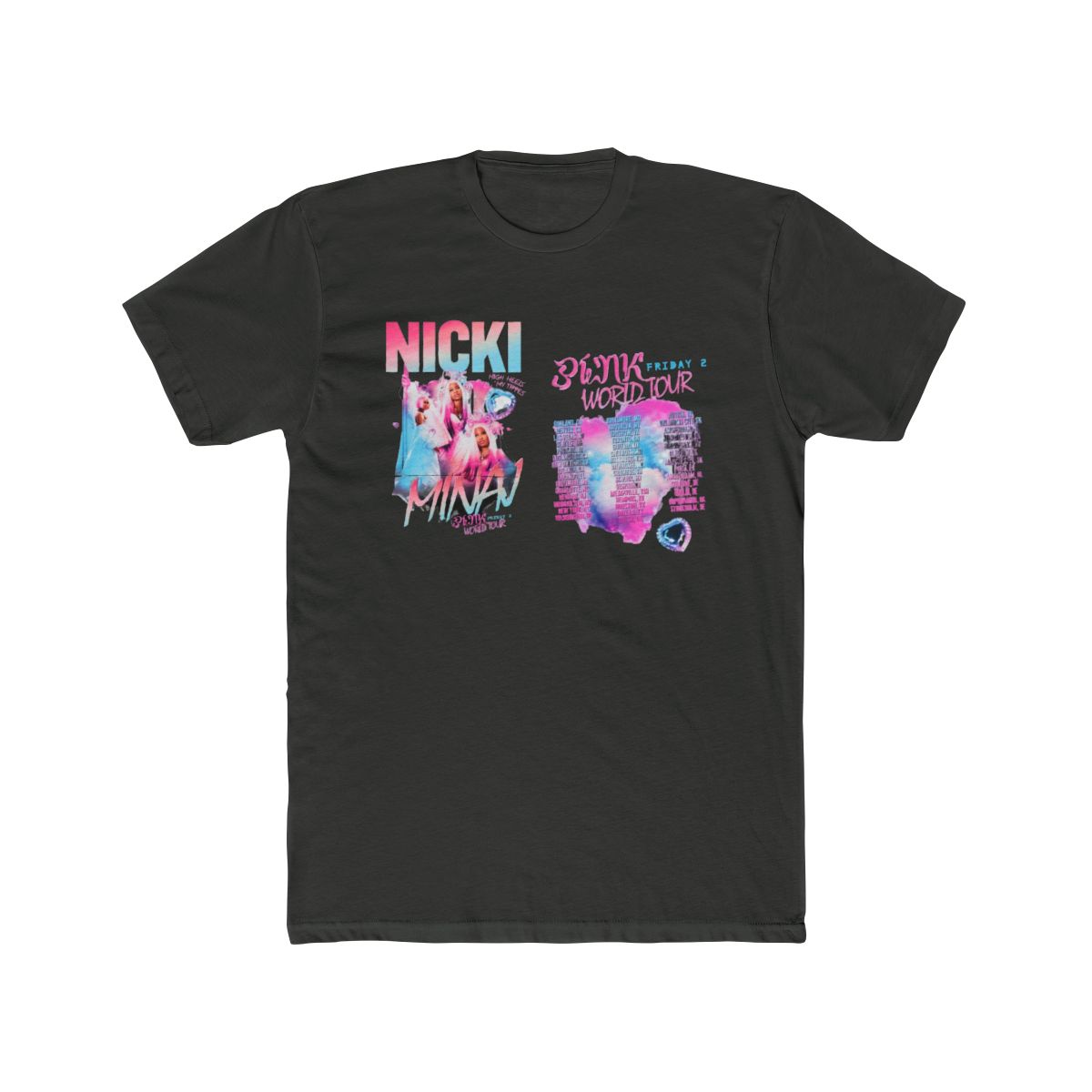 Nicki Minaj Pink Friday 2 Tour T Shirt, Nicki Minaj World Tour Shirt, Pink Friday 2 World Tour Shirt - alternate angle 5, merchandise