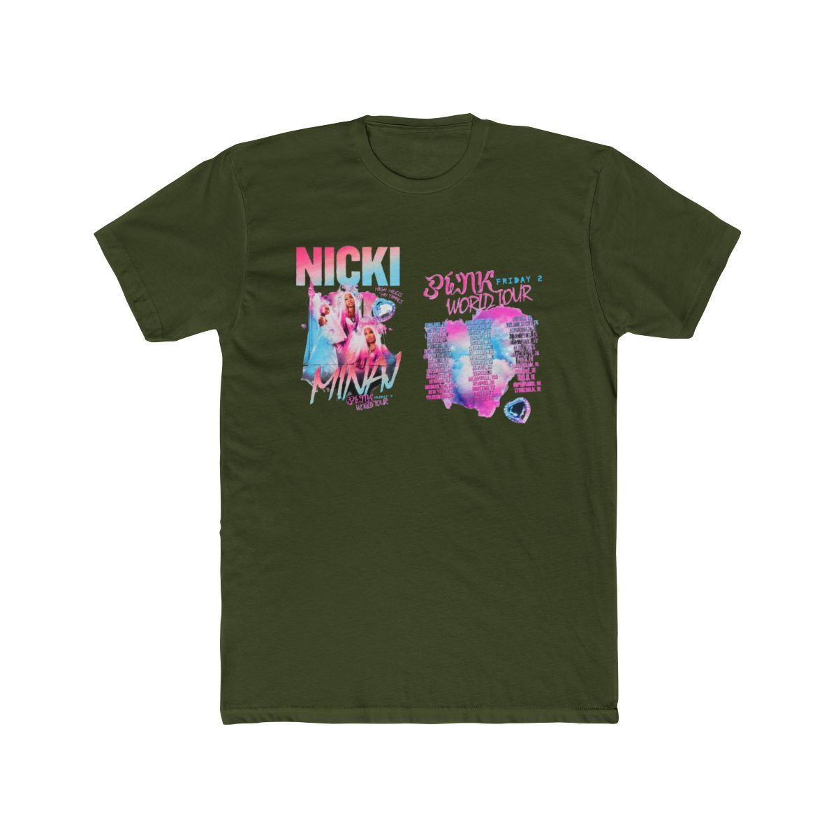 Nicki Minaj Pink Friday 2 Tour T Shirt, Nicki Minaj World Tour Shirt, Pink Friday 2 World Tour Shirt - alternate angle 4, merchandise