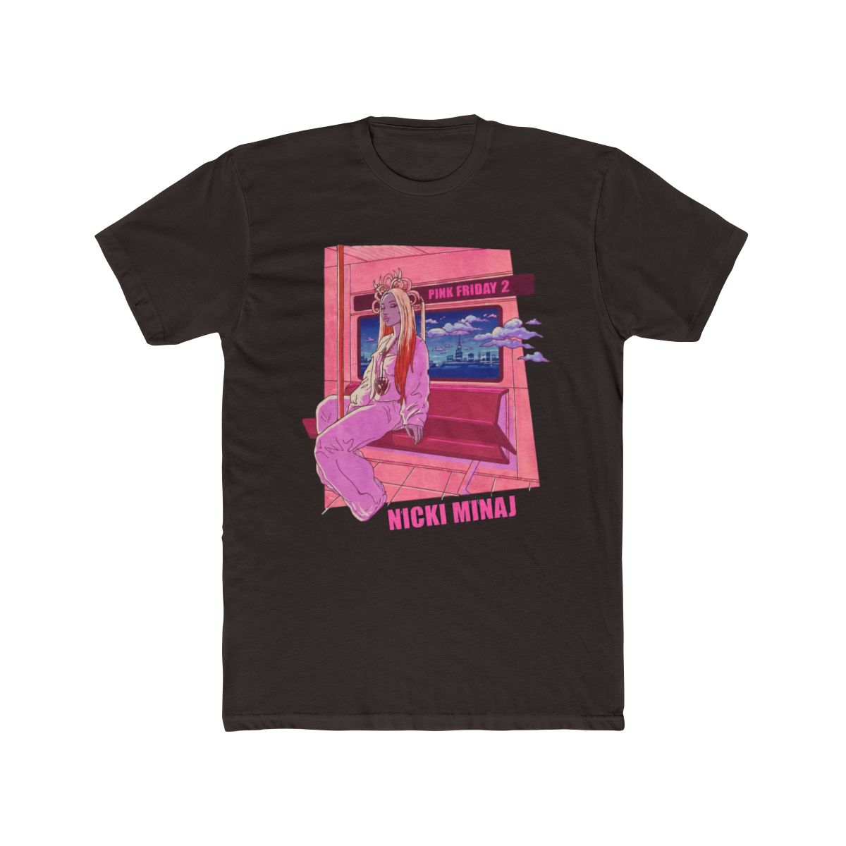 Nicki Minaj Pink Friday 2 Subway T Shirt - alternate angle 2, merchandise