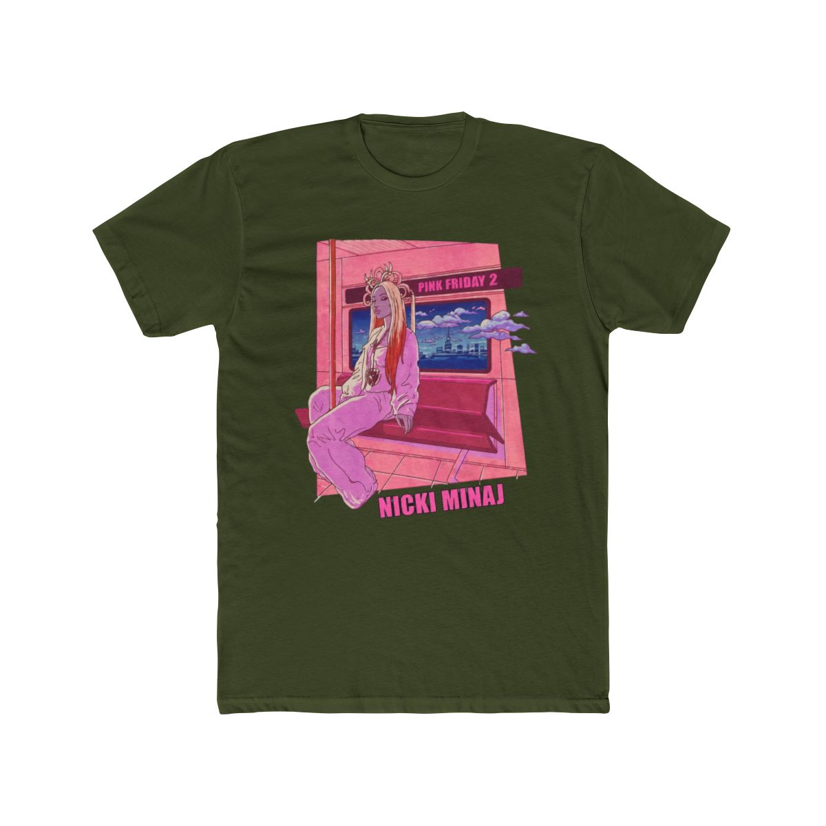 Nicki Minaj Pink Friday 2 Subway T Shirt - alternate angle 4, merchandise